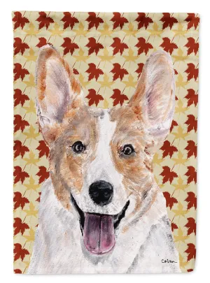 Cardigan Corgi Fall Leaves Flag Garden Size SC9672GF