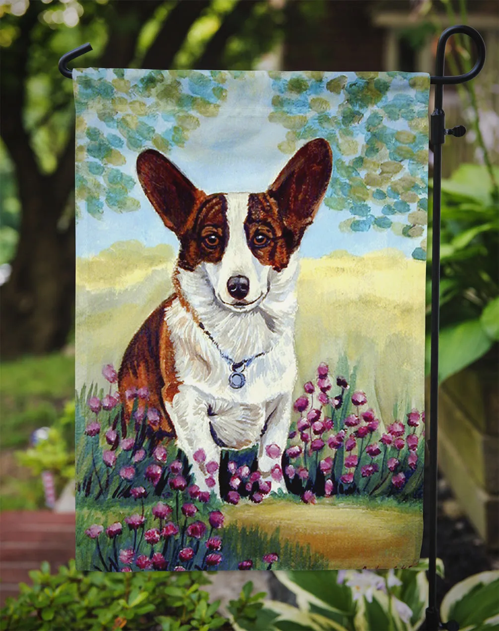 Cardigan Corgi Flag Garden Size