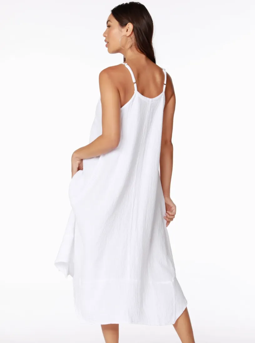 Handkerchief Maxi Dress [WHITE WHT-53C-72205]
