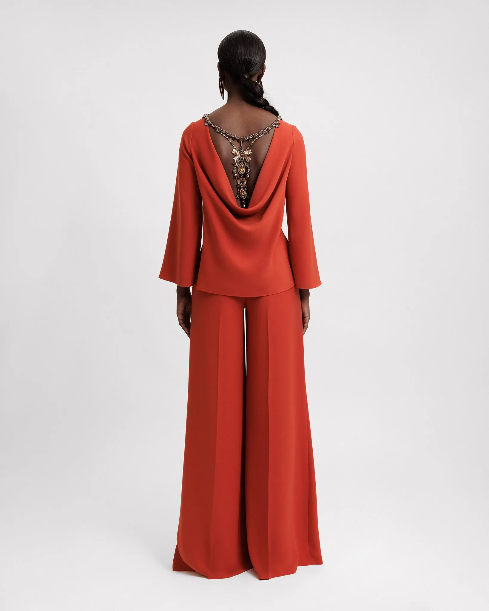 Long-Sleeve Flared Set