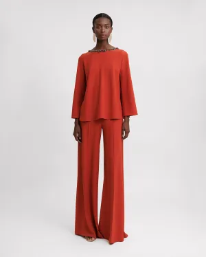 Long-Sleeve Flared Set