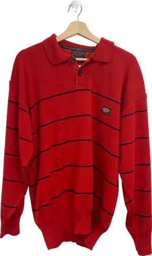 Paul & Shark Red Striped Yachting Jumper UK XL