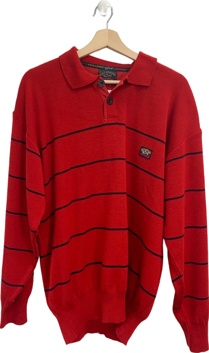 Paul & Shark Red Striped Yachting Jumper UK XL