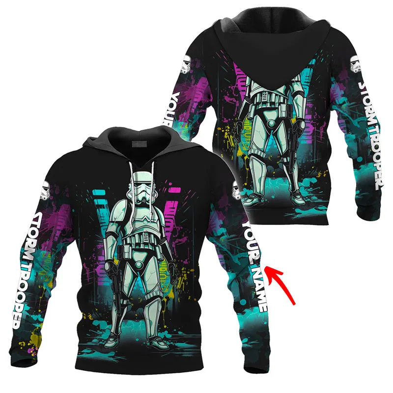 Personalized Stormtrooper Cyberpunk Hoodie & Zip Hoodie