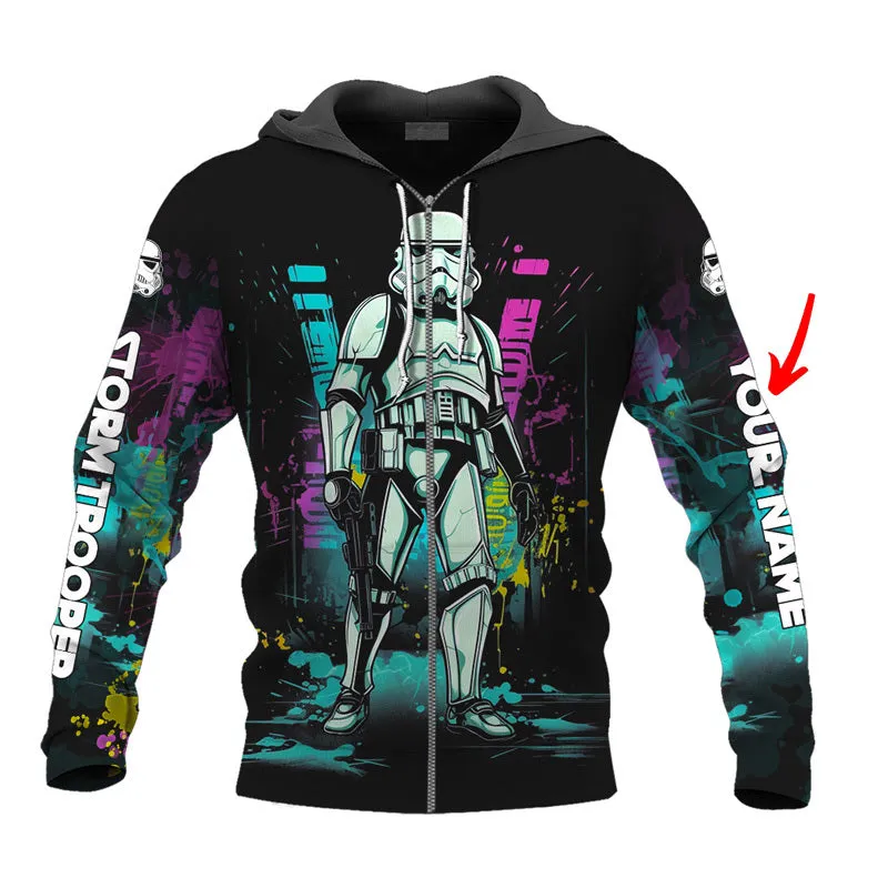 Personalized Stormtrooper Cyberpunk Hoodie & Zip Hoodie