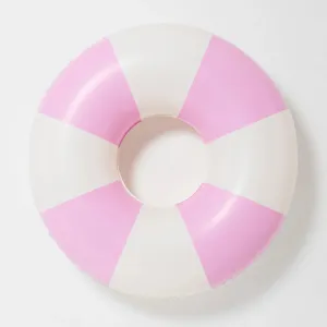 Pool Ring Bubblegum Pink Stripe