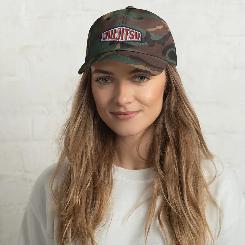 Red, White & Blue (& Camo) Jiu Jitsu Classic Baseball Cap