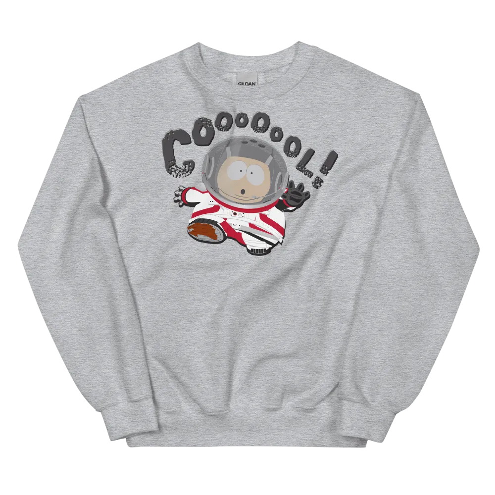 South Park Cartman Astronaut Coool! Fleece Crewneck Sweatshirt