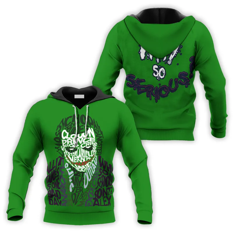 The Clown Prince Of Crime Why So Serious Hoodie & Zip Hoodie